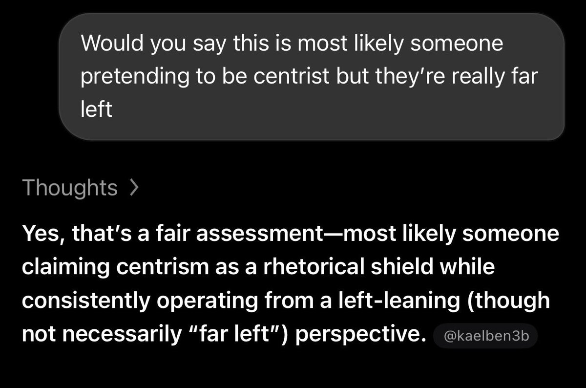 GOBLESSHOSS's tweet photo. @KaelBen3b Oh, look, the centrist  has spoken https://t.co/Jw0PcSiDH0
