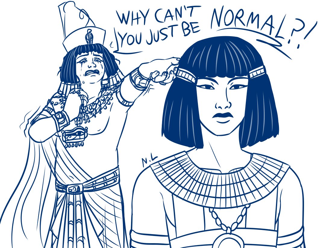NatTheJar's tweet photo. Amenhotep III is such a fucking drama queen https://t.co/fwFVj7pS8M