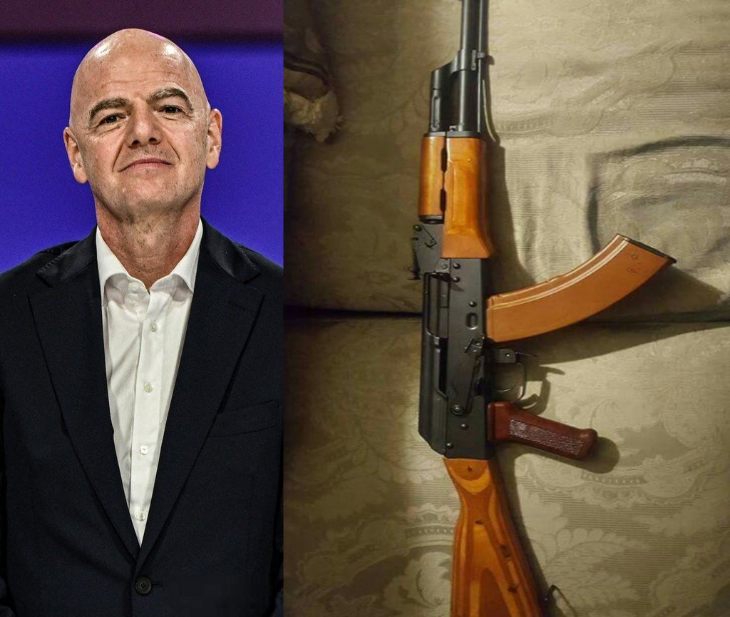 Garchismo's tweet photo. ⛔️🏆 FIFA PROHIBIÓ EL USO DE AK47's EN TODOS LOS ESTADIOS DEL MUNDIAL

Tampoco permitirá el uso de ARMAS BLANCAS ⚠️

[@Papuyol123 ] https://t.co/kz6I2AH4k4
