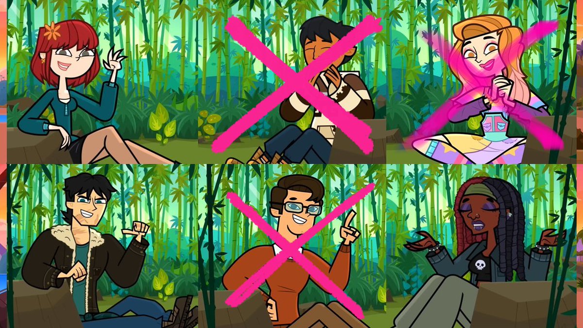 rosetesque's tweet photo. i remember making a post about this a few months ago. i mentioned what if three of the contestants with the same background from the intro vids were to be elim and the other three were to make it to merge. i think i might have been onto smthing.. https://t.co/cog5kKzA8D
