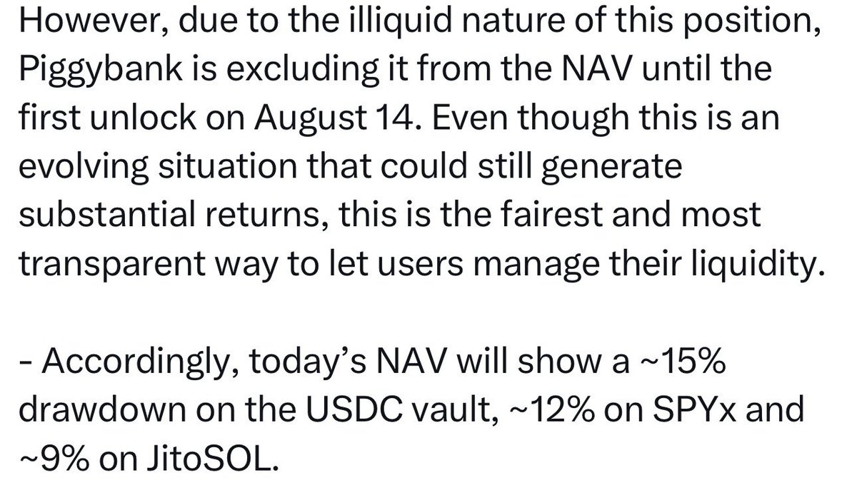 InfoSpace_OG's tweet photo. This is why DeFi positions continue to dwindle

The protocol you're supposedly farming yield on can literally gamble your money on illiquid tokens.

And you're left to bear the loss.

A -100% risk for the chance to earn a 10% profit 🤦🏾 https://t.co/nPEA99XwyW