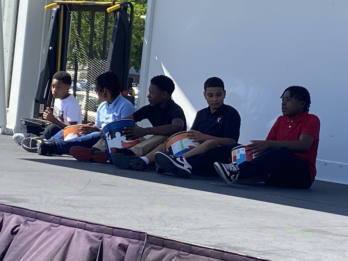 savior_holy's tweet photo. HSCA students perform at the 4th Annual Open Streets ICT @ WSU event in the Shocker Neighborhood. https://t.co/AgKQkhe4F4