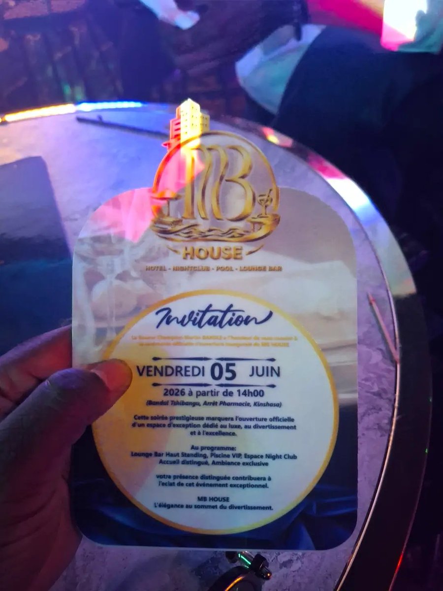 BilamboPat30382's tweet photo. #INAUGURATION DE #MB HOUSE DRC

Invité à l’#inauguration de MB House DRC, le nouvel espace moderne initié par le champion @MartinBakole01, j’ai eu le privilège de découvrir une infrastructure dédiée à la détente et au divertissement.

À travers cet investissement, Martin Bakole met à la disposition de la population kinoise, en général, un cadre convivial, moderne et accessible, contribuant ainsi à l’amélioration de l’offre de loisirs dans la capitale.

Cette initiative témoigne de l’engagement du champion à investir en République démocratique du Congo et à participer activement au développement de sa communauté.

Un bel exemple d’entrepreneuriat et de patriotisme économique au service de la jeunesse et de la population congolaise. 
@PresidencyDRC @GIMS @fallyipupa01 @wembi_steve