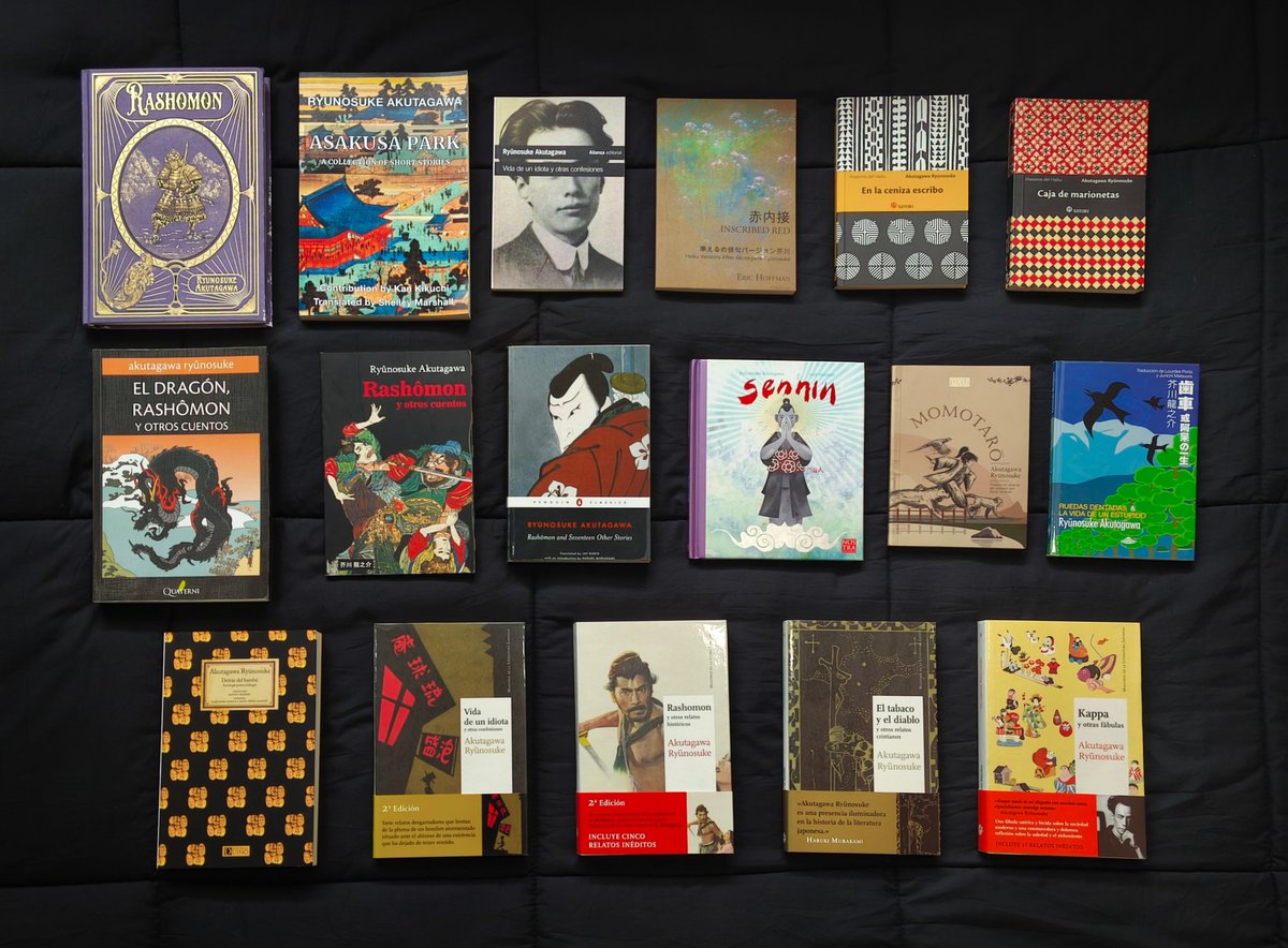derrenlar's tweet photo. 𝗔𝗸𝘂𝘁𝗮𝗴𝗮𝘄𝗮 𝗕𝗼𝗼𝗸 𝗖𝗼𝗹𝗹𝗲𝗰𝘁𝗶𝗼𝗻 ( ꈍ꒳ꈍ)♡
I try to get various anthologies and different translations for comparison. https://t.co/9qs5sLmaJe