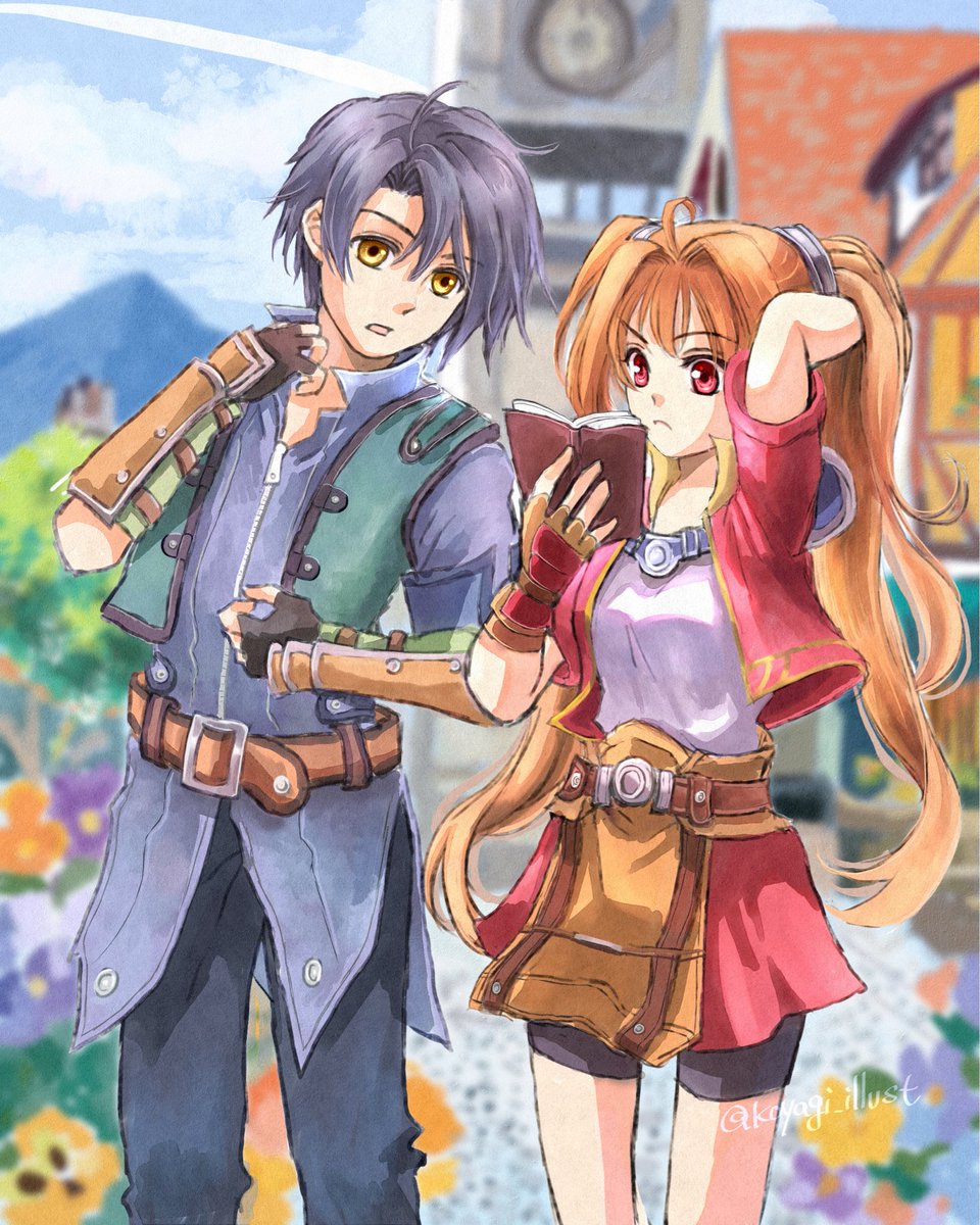 koyagi_illust's tweet photo. えっと、次はどこに行くんだっけ？

#Trails #TrailsintoReverie #TrailsSeries #kisekiseries https://t.co/jvqPeCjX8c