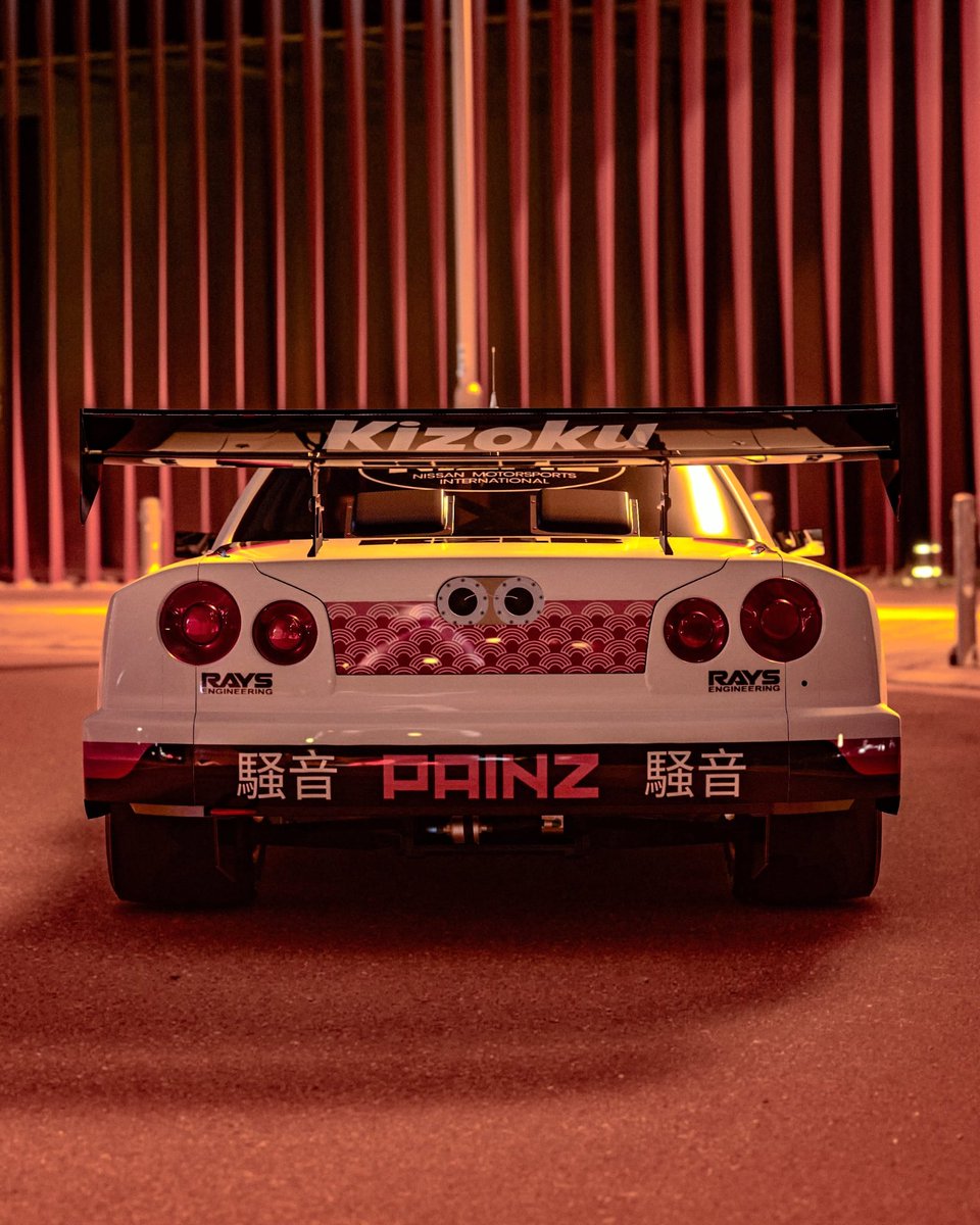 PistolCult's tweet photo. Nissan Skyline GT-R R34 "PAINZ" Livery https://t.co/lAZsbznNlF