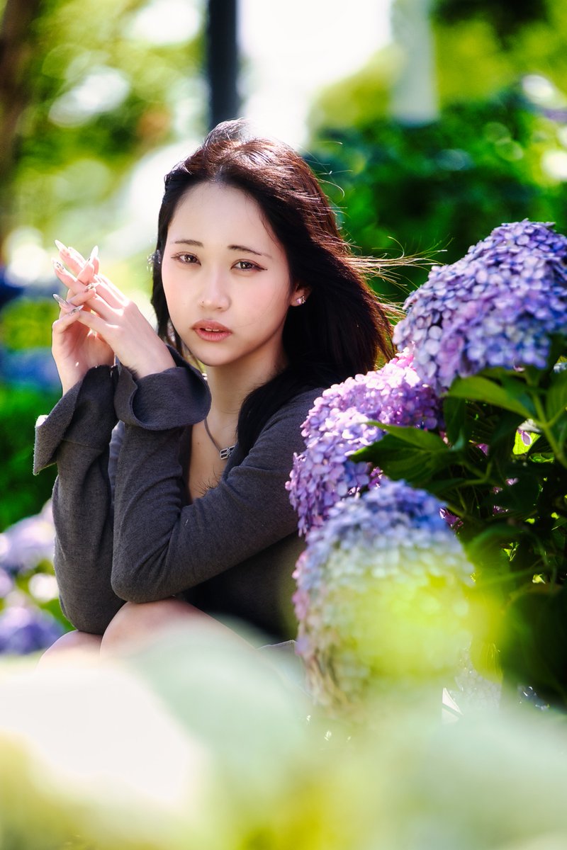 spaceghostco's tweet photo. Model ゎぃ さん（@06yx_x） 🍼
#ダイサツ #紫陽花
2026.6.6 #フレッシュ撮影 https://t.co/pnpgj3dk51