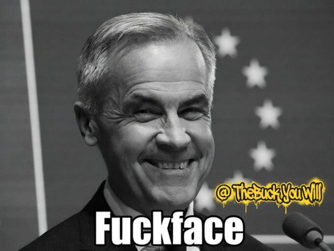 TheBuckYouWill's tweet photo. Mark Carney hates this picture.

It would be a real shame if you accidentally reposted it.

A real shame.