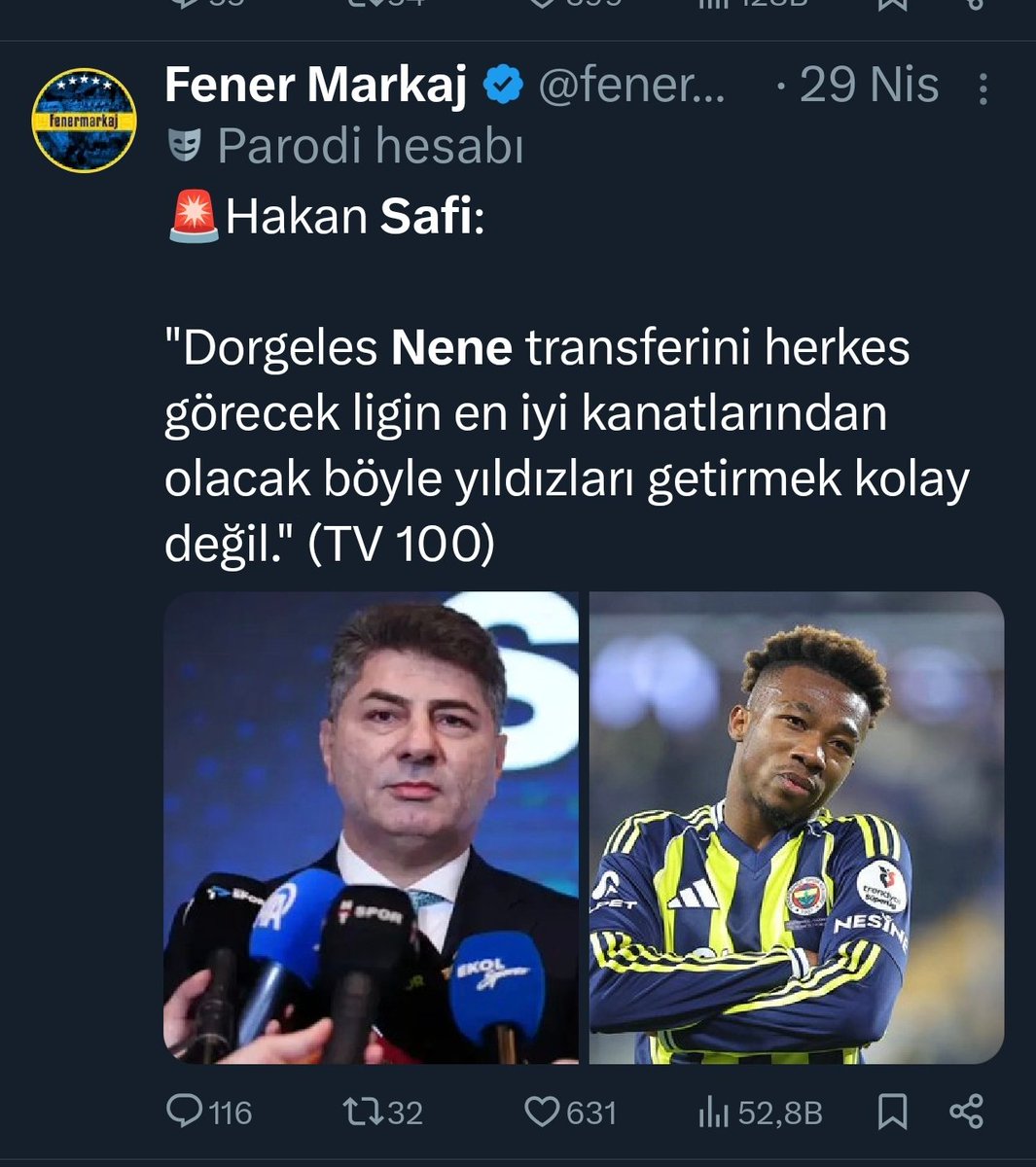 dipnotize_'s tweet photo. @ali33477 @TekYolFener 2018de Aziz başkanın gitmesini isteyenlerdendim öyle gerekiyordu Ali Koç geldi onu destekledik ama batırdı ve onun gitmesi gerekiyordu.Gitmesi yönünde destek sundum.Yani şahısçı diyecegin son kisi bile dglm Su an şartlar ve ihtiyaç A.Y. isaret ediyor.
Bu arada Nene demissin bak👇 https://t.co/qwakOjpkvN