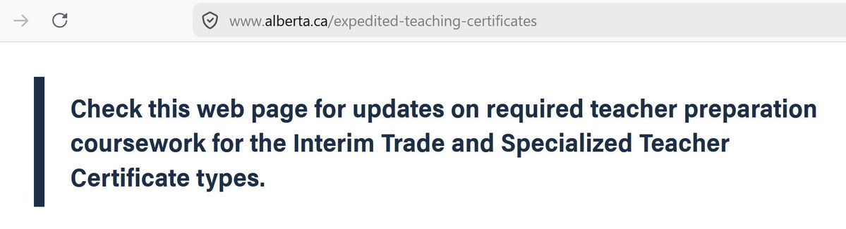 MsLutzmann's tweet photo. There are now 83 days (~60 weekdays) until the start of the 2026-2027 school year and the UCP government still hasn’t announced how “tradespeople and skilled professionals” will complete the coursework and practica necessary to start teaching then. #abpoli #abed #edchat https://t.co/Y5IHg2FSgi