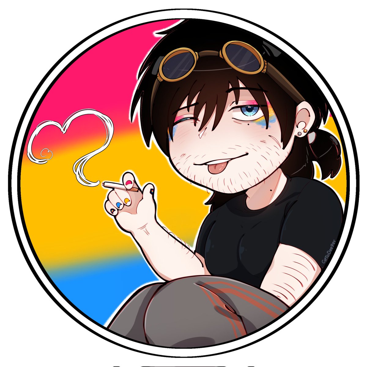 getodeeper's tweet photo. Pa celebrar el mes gei con mis oc's 🗣️🔥💞

#oc https://t.co/OVG3Cq9FOe