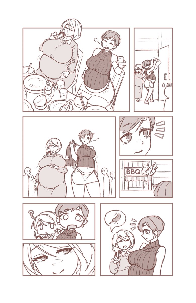 SmutIndustries's tweet photo. DO NOT UNDER ANY CIRCUMSTANCES DENY A PREGNANT WOMAN HER CRAVINGS!!! SHE'S EATING FOR 2, AT THE LEAST!!!

Read the rest in Vol 4 of Max Volume: https://t.co/fHqqX9KKr5

#inflation #bellyinflation #pregnant #OL #stuffing https://t.co/0nZHkRC3ly