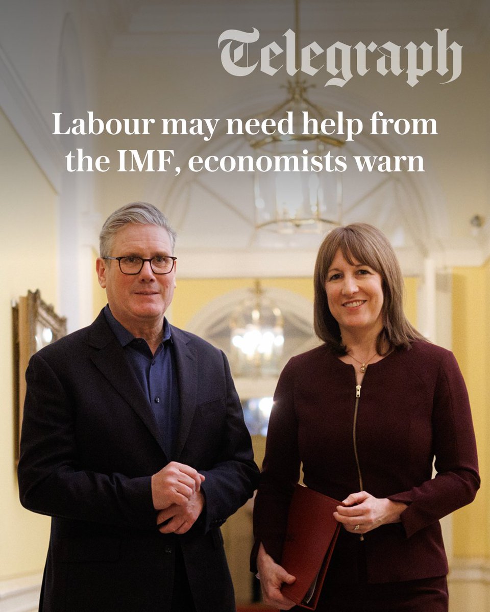 Telegraph's tweet photo. Labour risks being forced to seek emergency help from the International Monetary Fund as Britain lurches toward a debt crisis, leading economists have warned.

🔗: https://t.co/aAw68Q9hDQ https://t.co/EBqRfiikfe
