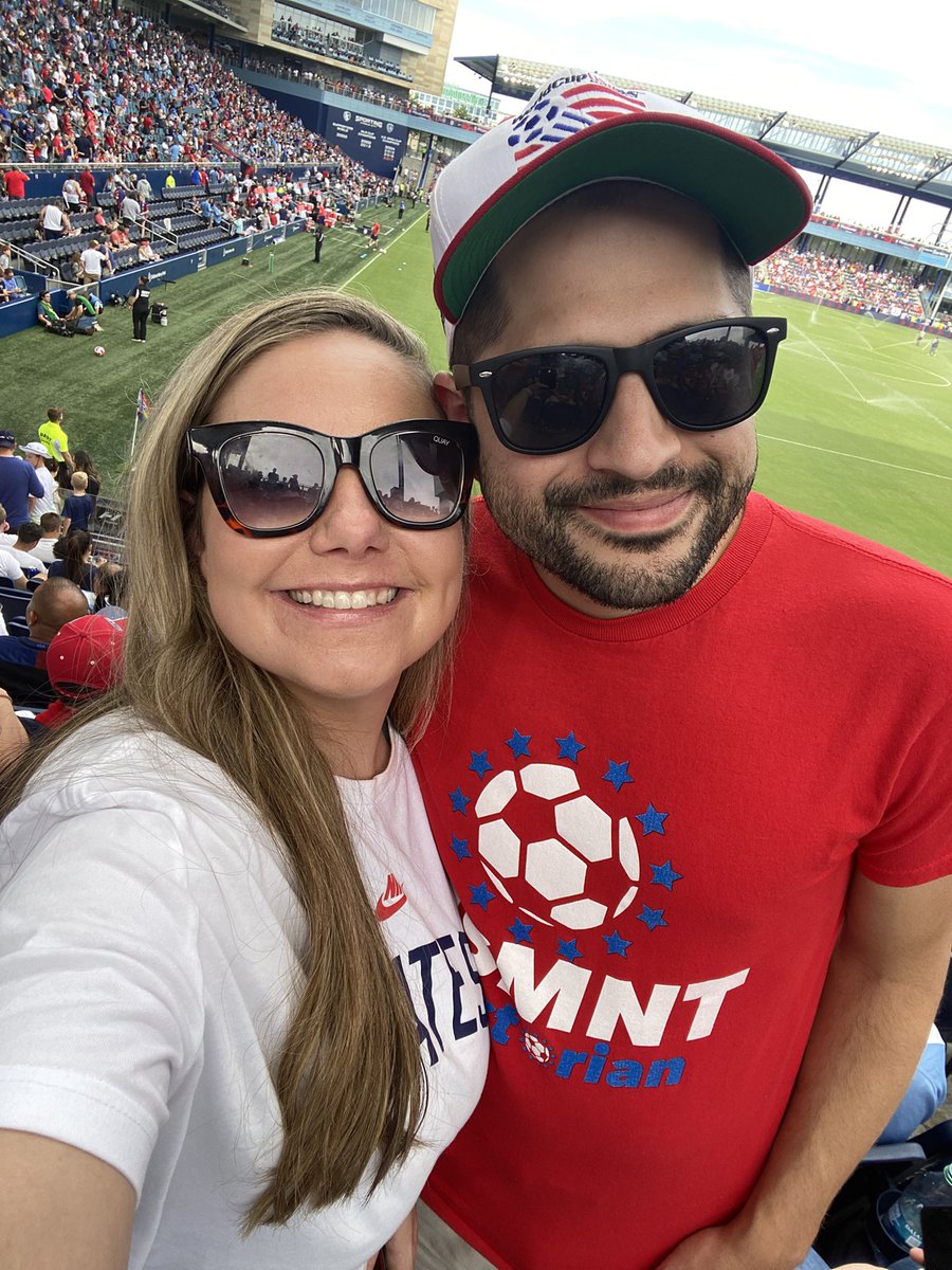 usmnt_historian's tweet photo. June 5, 2022 - 🇺🇸 0-0 🇺🇾
- first game as my girlfriend

June 6, 2026 - 🇺🇸 1-2 🇩🇪
- second game as my wife

Our 11th #USMNT game together.

🥰 @_ericaleigh https://t.co/x93jlGc4ui