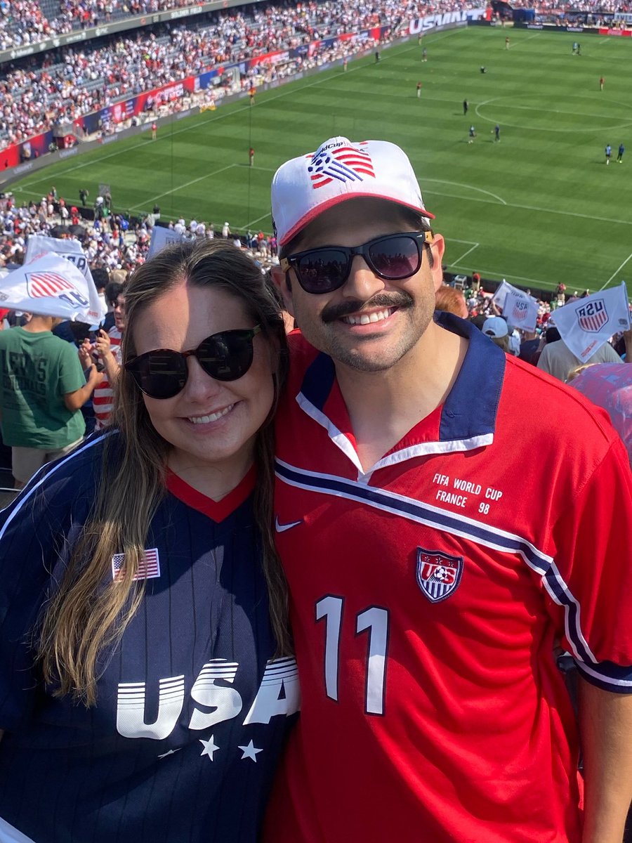usmnt_historian's tweet photo. June 5, 2022 - 🇺🇸 0-0 🇺🇾
- first game as my girlfriend

June 6, 2026 - 🇺🇸 1-2 🇩🇪
- second game as my wife

Our 11th #USMNT game together.

🥰 @_ericaleigh https://t.co/x93jlGc4ui