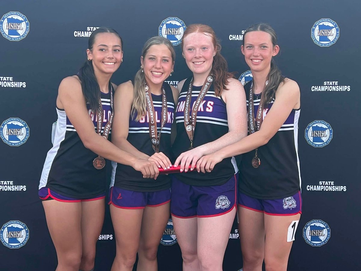 GMLOKSTF's tweet photo. Girls 4x100 places 9th with a time of 50.07, their second fastest time of the season! In state prelims they ran their fastest season time of 49.96. 
Congrats to relay members Brynlee Koenigs (freshman), Gracie Foster (senior), Breeley Galle (senior), and Keira Stier (freshman)! https://t.co/0sZDez0Xx5