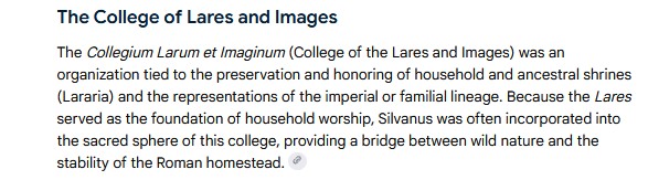 SpangleOfTruth's tweet photo. "As genius loci governing the local environment, the river deity Tiberinus and the woodland deity Silvanus shared the same geographic landscape of central Italy and Latium."
https://t.co/ZzNvF1y9Ib https://t.co/DbOycyFPDy