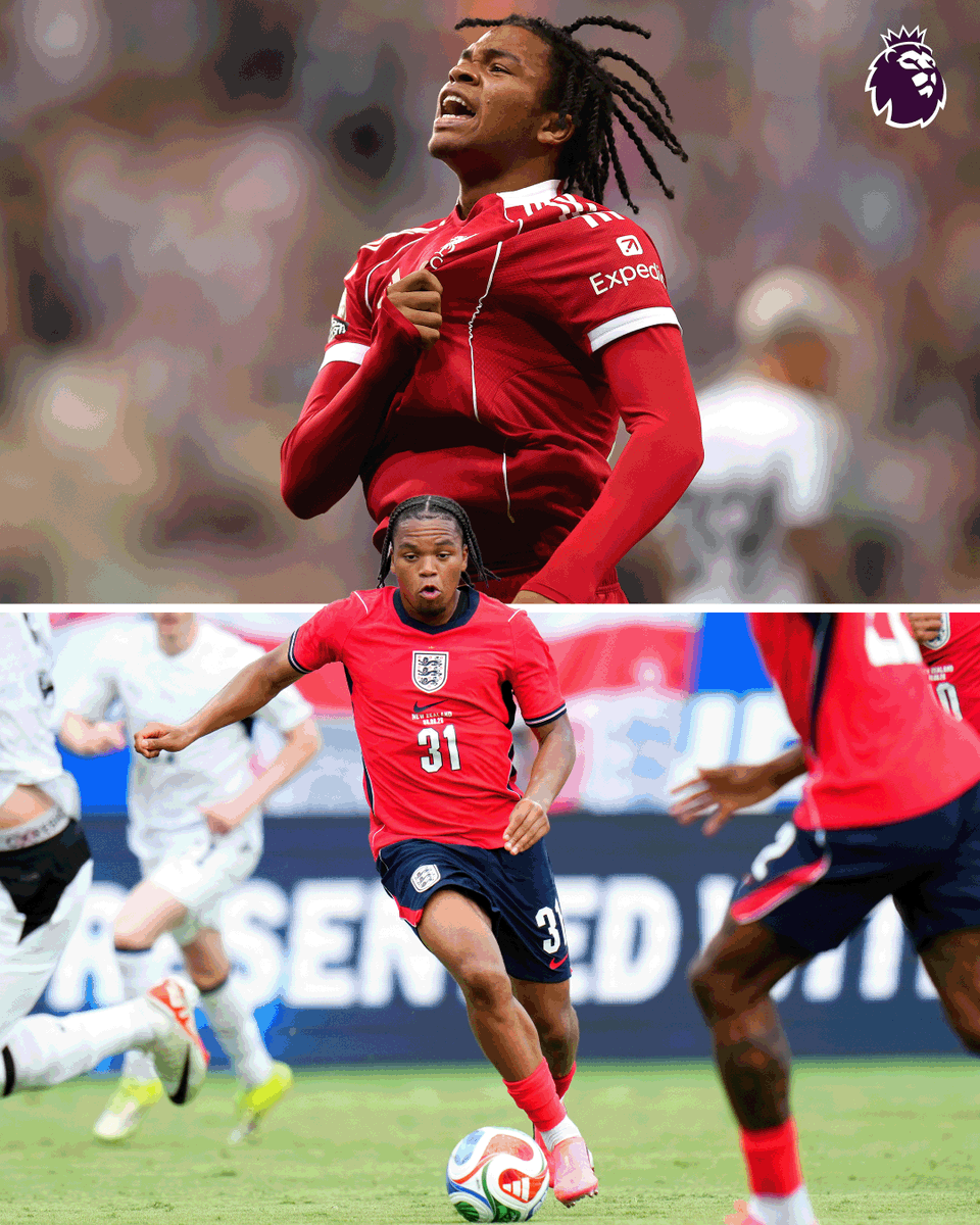 PLYouth's tweet photo. ⚽️ August 2025 - Scores the winner in his first Premier League appearance 
🏴󠁧󠁢󠁥󠁮󠁧󠁿June 2026 - Becomes fifth-youngest player for the England Men's team  

What a 12 months it has been for Rio Ngumoha 🌟 https://t.co/ba29FQCSPx