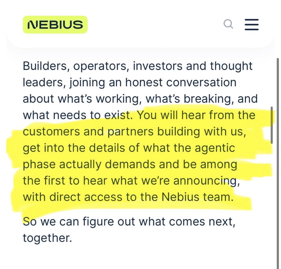 clockworksantos's tweet photo. With the $NBIS Inflection event happening this Tuesday, I believe the announcement will be a new Agentic AI platform. I explained my thesis in depth in the post below: https://t.co/hlimfoc1vW