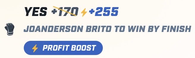 PaceBen7's tweet photo. First Bet for #UFCVegas118
Brito Finish +255 0.2u to win 0.51u https://t.co/K33eCzVvVe