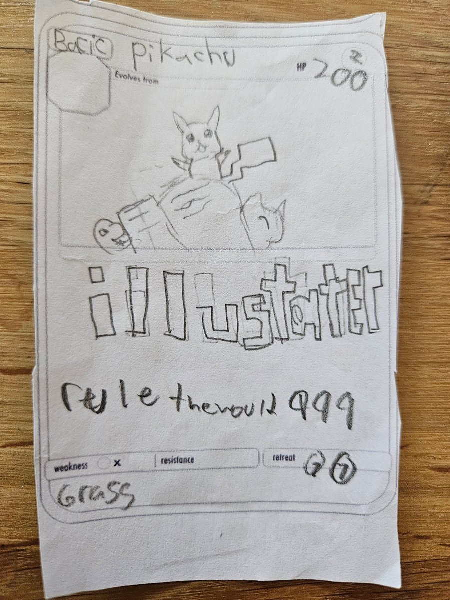 GTM618's tweet photo. @PokeTCGiveaways @GEMINT @itsmimikyuuu Would love this for my son. Hes making his own Pokémon cards he loves them so much https://t.co/S2qng4ayJC