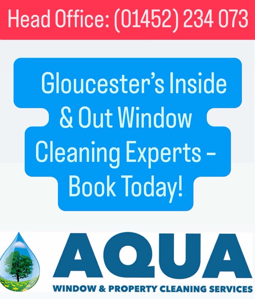 aqua_window's tweet photo. ☀️ June Weekend Shine!☀️
Inside & out window cleaning available now!
Get your home looking its best – book today before slots fill up.
📞 Message us now!
#WindowCleaning #Gloucester #WeekendVibes #CleanHome #aquawindowandpropertycleaningservices https://t.co/WGYg0hEOKR