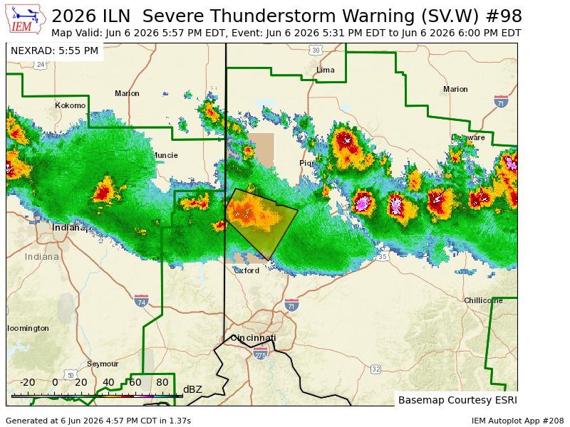 hamcoarpsc's tweet photo. ILN expires Severe Thunderstorm Warning for Darke, Montgomery, Preble [OH] https://t.co/8pc0TxYBlf https://t.co/JxOLsR4X8N