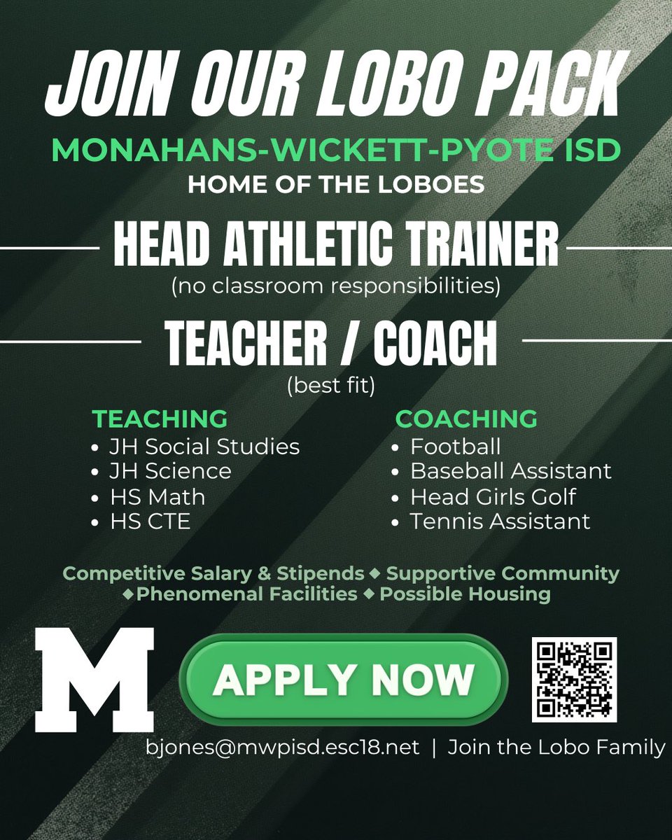 JONES__Brandon's tweet photo. Come be a Lobo!

@THSCAcoaches @BlackCoachesTX @HispanicTXHSFB @Matt_Stepp817 @dctf @texashsfootball @LoboesFootball @ElPasoCoaches @GreaterEl @Fchavezeptimes @IrvinCoachLo @Coach_Celaya @NTATS @OfficialTHSADA https://t.co/kFmorIhpUI