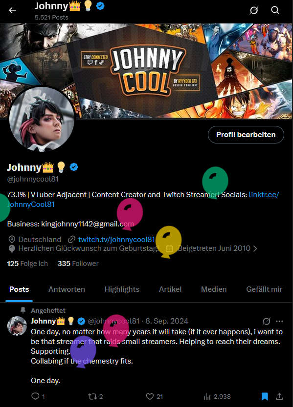 johnnycool81's tweet photo. It's the 32nd Balloon-Day!
My body hurts accordingly to my unc level. Nice. https://t.co/QA5weK1MYv