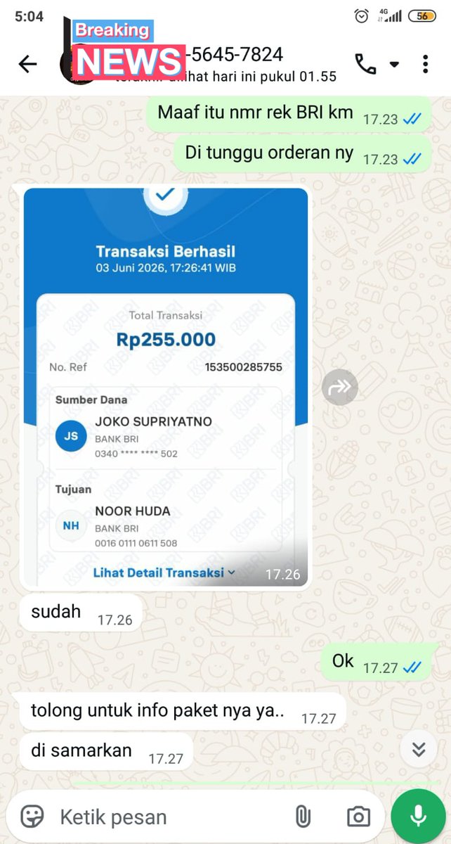 perangsang_asli's tweet photo. Bukti Pembayaran &amp; Bukti Nmr Resi JNE 

🏧 Pembayaran via transfer
🚛 Pengiriman via JNE
🙏 Kami tidak menerima COD / bayar di tempat

 📠 0895 377 229 338

Kunjungi website kami:👇
https://t.co/yPre2OdngX https://t.co/SfrlXgN3Kr