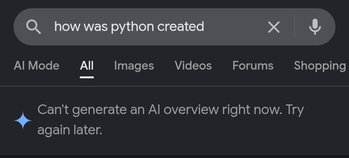 ljflashman's tweet photo. I broke Google's AI https://t.co/9PGjZ6ySBS
