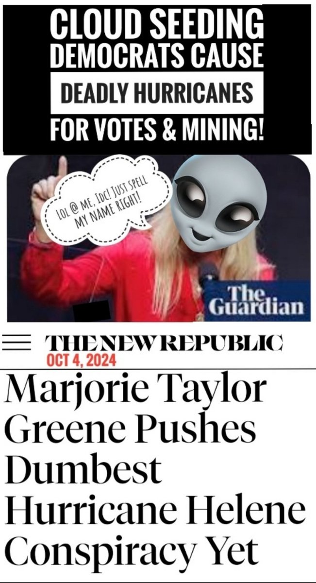 mz55qrf's tweet photo. @DrNeilStone @Stevemac270 What Americans? You mean RFKJrkoff? And/or MTG, w/her own junk science fiction re chemtrails &amp; hurricanes, Maui fires &amp; Jewish space lasers?
Only the woke GOPs listen to them. Though, must admit, we have some. https://t.co/Mz5wckV21T