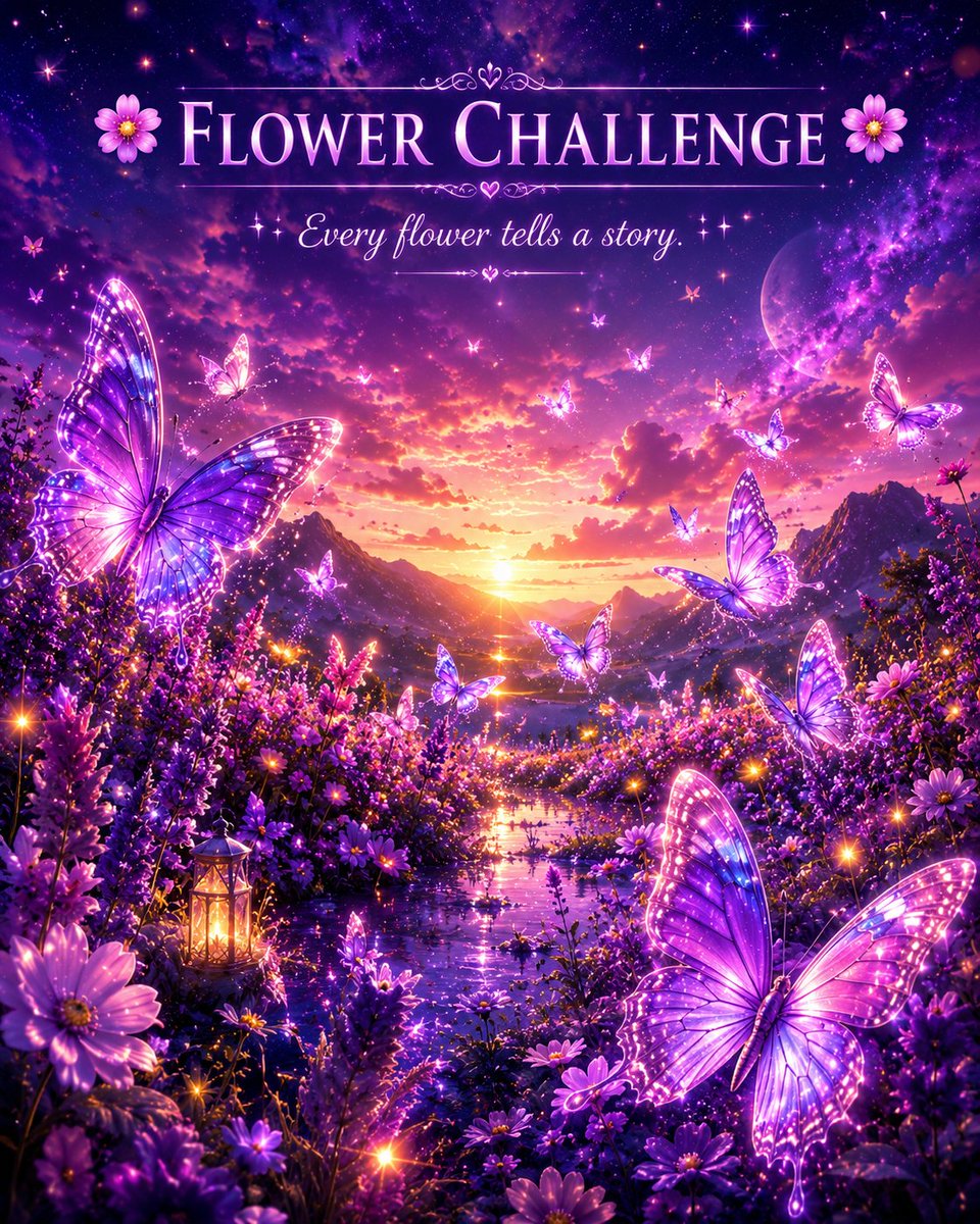 Crypto_baby007's tweet photo. πΈ FLOWER CHALLENGE πΈ
Every flower tells a story.
Every butterfly carries a dream.
And sometimes, the most beautiful magic is simply stopping long enough to notice it. β¨π¦π
#FlowerChallenge
#Butterflies
#NatureLovers
#FantasyArt
#DigitalArt
#AIArt
#PurpleAesthetic
#Dreamscape
#ArtOfTheDay
#VisualPoetry