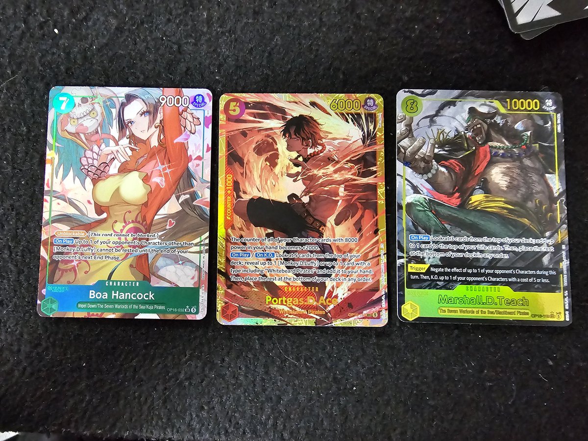 OnlyBadVicious's tweet photo. La pre de One Piece hoy fue...demencial!!🤯 los 3 hits🤘🏽

#OnePieceTCG #OP16 https://t.co/CIMgkpwD3j