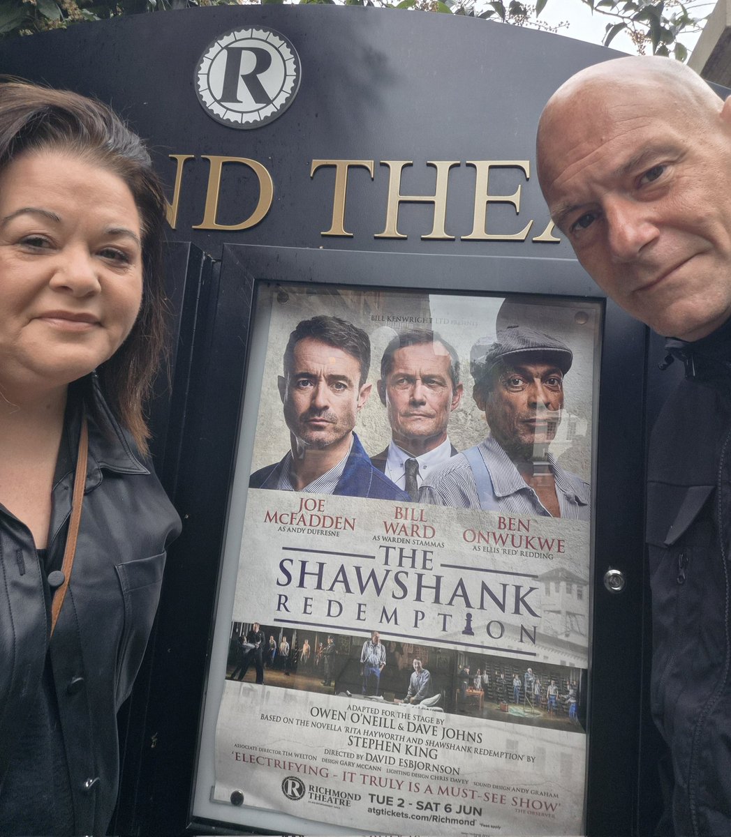 SBaxter77's tweet photo. Nice little night out in #Richmond with @DBaxter76. A quick drink, a cheeky #KFC and then #ShawshankRedemption at @RichmondTheatre. Gotta say it was better than I thought it would be, and really well done. #TopNight https://t.co/mOwOlgN3Fu