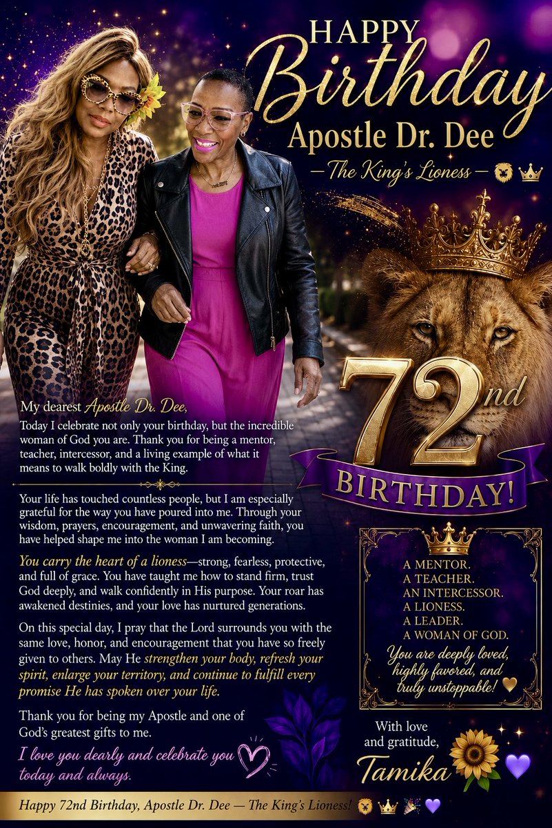 DrDeeOnCall's tweet photo. I’m Blown Away in 😲AWE! One of My Beautiful Amazingly 🎁Gifted 💖Heart Daughters sent this to me today. KINGDOM WOWZERS! 🤩 
My ❤️Heart &amp; Soul Daughter~ Beautiful Terrific Tamika, I 💯 Absolutely 🥰Love this! Tears 😭 of ❤️Heart Gratitude &amp; Thanksgiving! #LionessApostleDoc72New https://t.co/n7TdwNCkcl