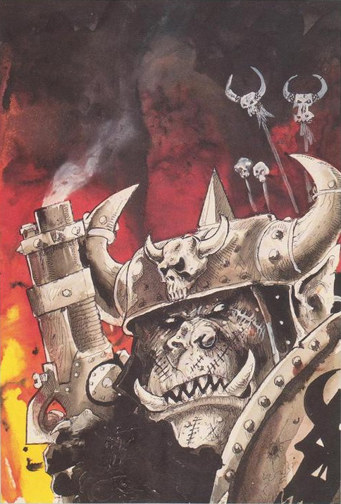 Einarbaldvii's tweet photo. Orks by John Blanche. https://t.co/6KeIwlbUKC