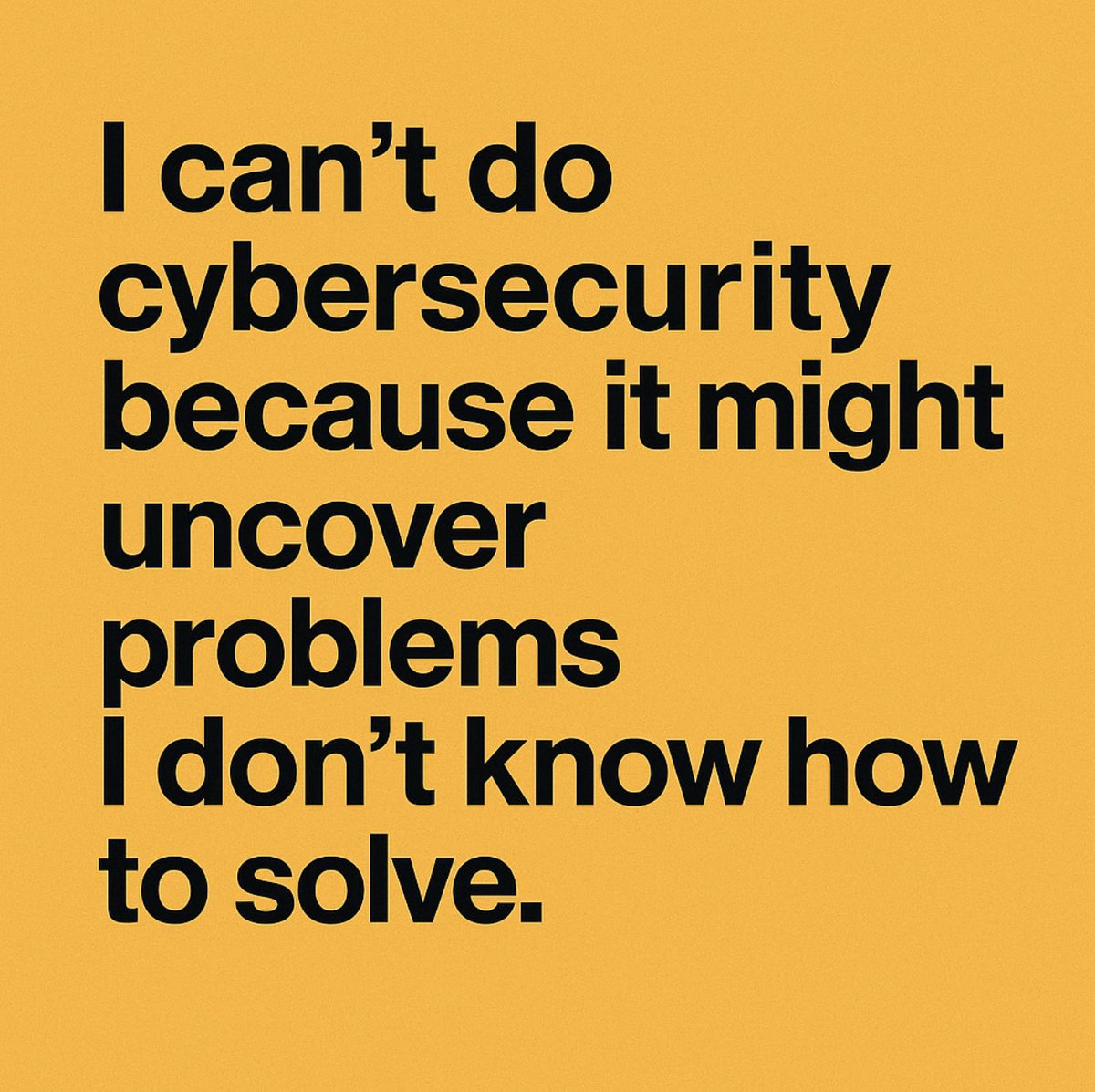 bluelightit's tweet photo. Many small businesses refuse to believe they’ll get hacked. 

Statistics show otherwise. 

I’ve spoken to thousands of business owners over the past 5 years &amp; these are some of the reasons (aka “excuses”) they don’t want to implement real cybersecurity. 

Why don’t you do it? https://t.co/z2oHlhQteP