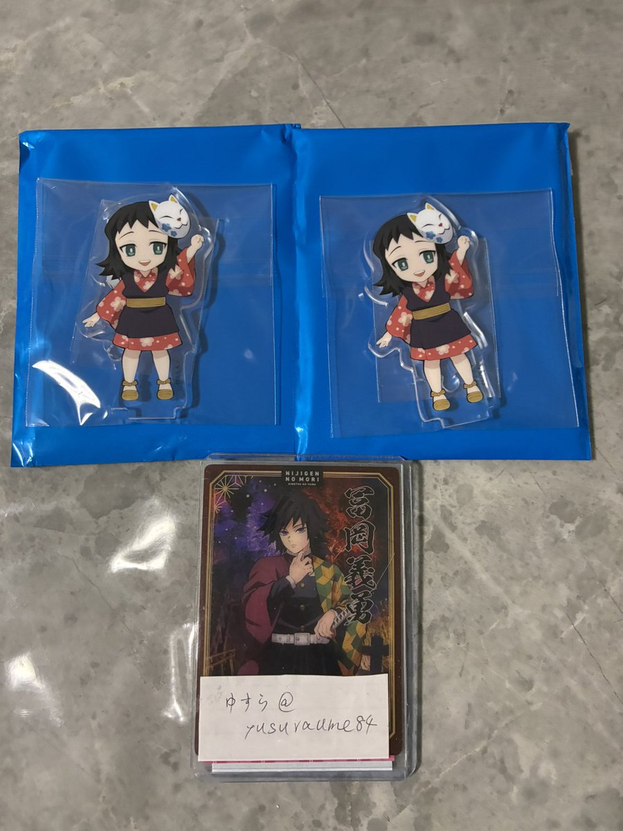 yusuraume84's tweet photo. 【交換・譲渡】鬼滅　繋がる　アクスタ　再販分

《譲》　☆実弥、錆兎、真菰、伊黒、しのぶ

《求》　☆ 義勇、無一郎、炭治郎、禰豆子、しのぶ、カナヲ、カナエ　各1（リプ欄の写真参照）

定価+送料

☆⇄☆同士の交換のみ

お声掛けの際には手書きID付きの写真をお願いします

◯郵送希望 https://t.co/QDGIpMIWrK