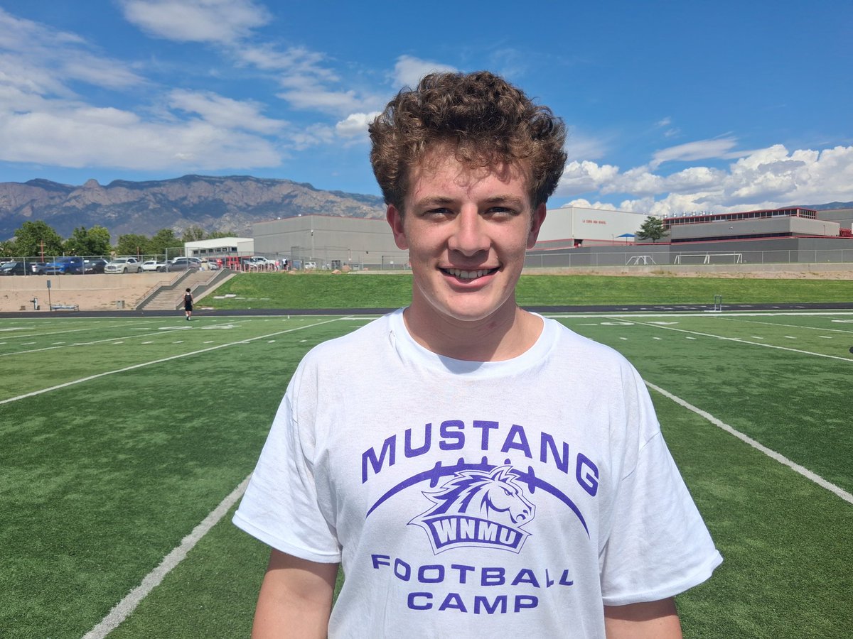PrepRedzoneNM's tweet photo. 2027 Manzano DE Vincent Varela was offered by WNMU following today's camp in Albuquerque. https://t.co/OIxkL4B0I4