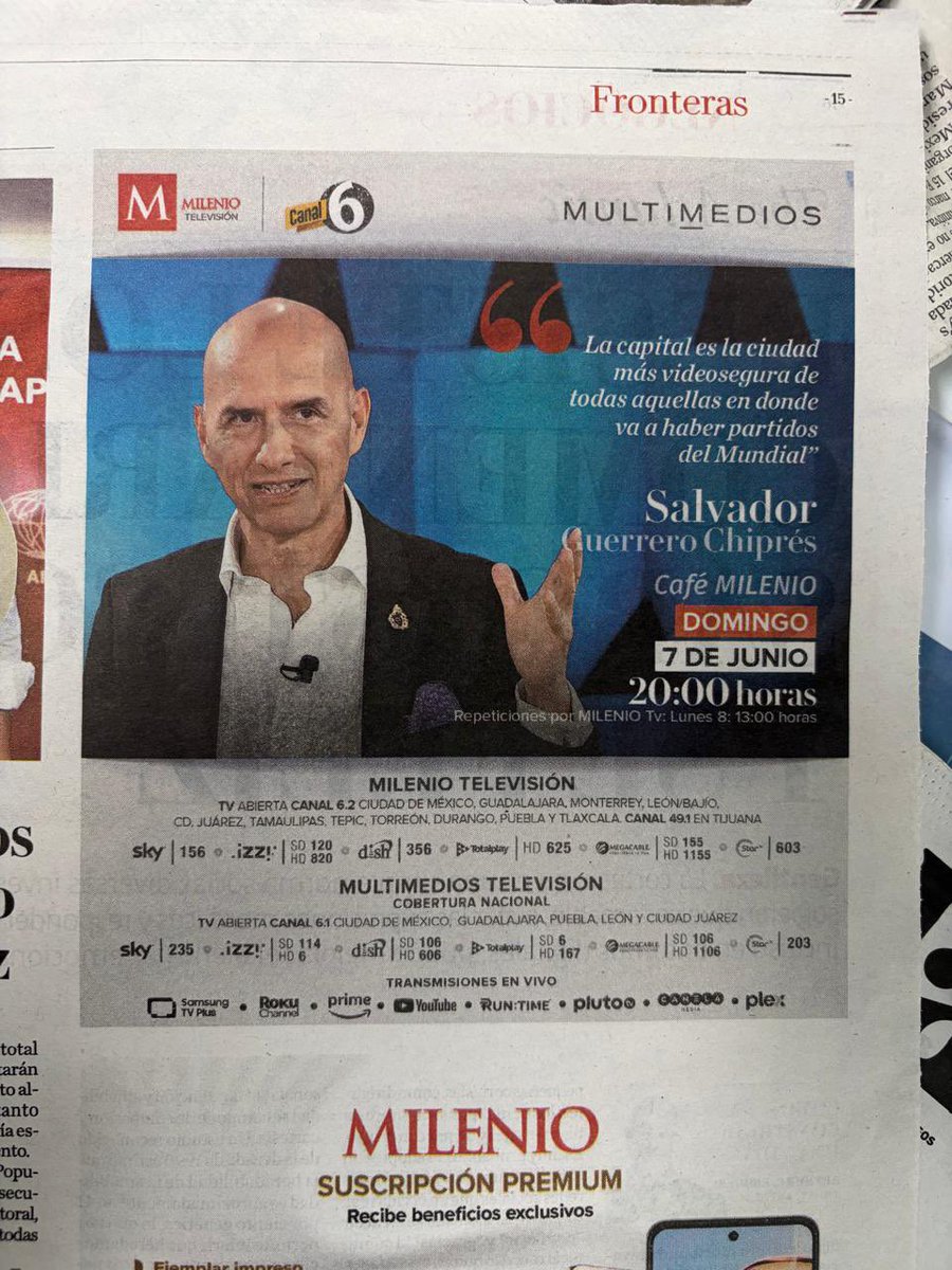 guerrerochipres's tweet photo. La fortaleza del sistema de videovigilancia más grande de América se multiplica cuando la ciudadanía lo conoce y lo hace suyo. Gracias a Café @Milenio por la invitación.

Les espero mañana a las 20:00 h para conversar sobre la tecnología, la seguridad y la Ciudad de México que impulsa @ClaraBrugadaM 

https://t.co/8H7dcHSRrx