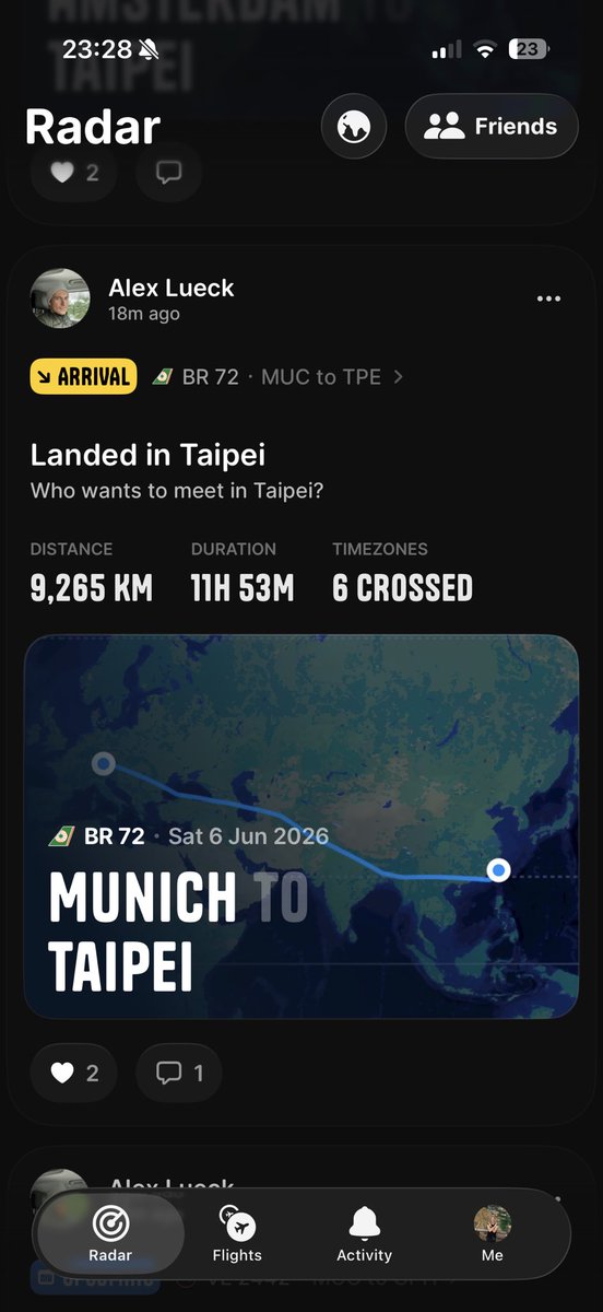 p_chefski's tweet photo. Who’s got an interesting flight they could add to their radar feed on Jumpseat? 👀 https://t.co/DxIGez4T5a