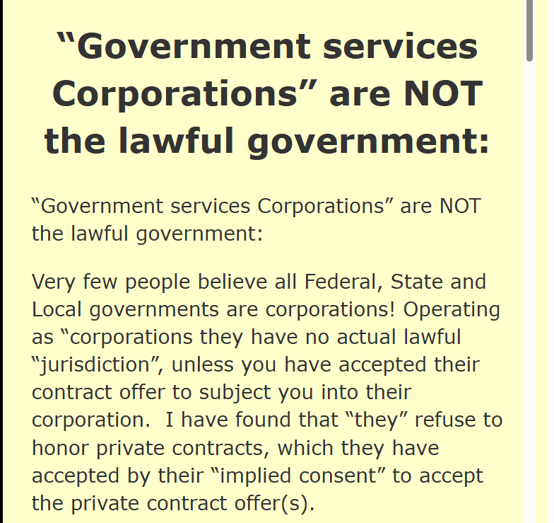Micheleferrisfr's tweet photo. Government services Corporations” are NOT the lawful government https://t.co/nVndwSNfBP https://t.co/zwKw5wBPBr