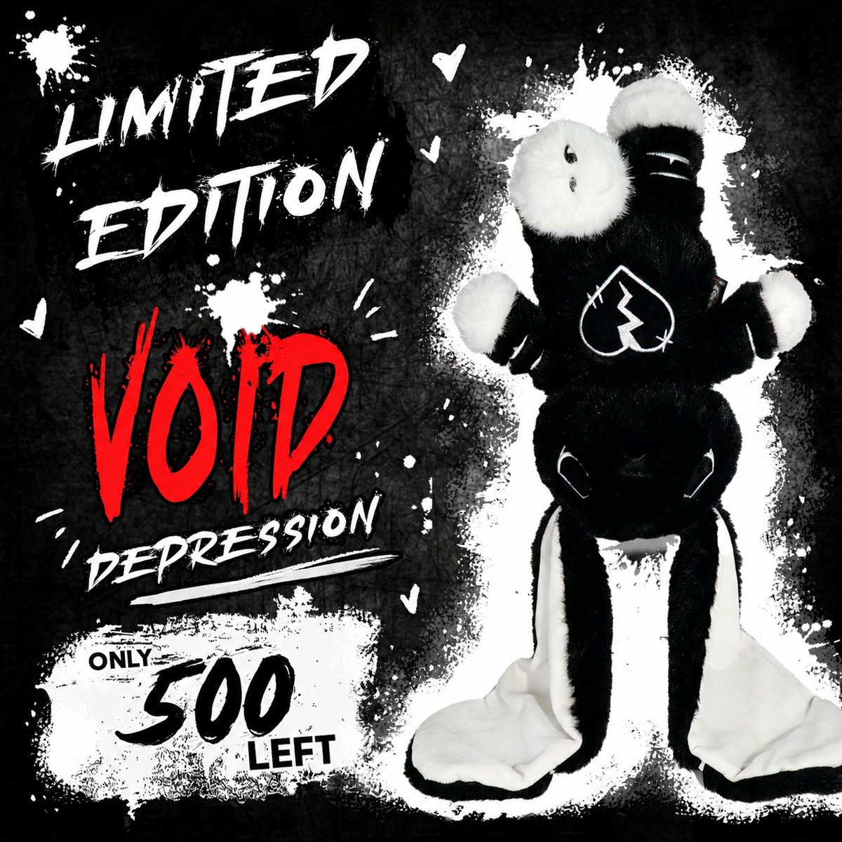 PlushieDreadful's tweet photo. The "void" text is now Red (now red) 
We paid a person to do this. (a person to do this)
We paid a person to make it red. (They're makin it red)