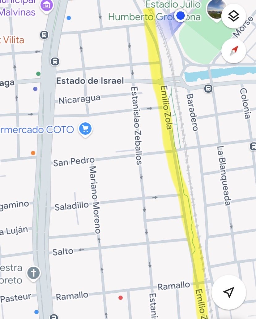GallesdeLimon's tweet photo. @quironcio @Kicillofok Dudo que puedas llegar con el auto hasta el parque Domínico, porque seguro Mitre va a estar toda cortada o colapsada. Pero una opción es ir por Emilio Zola que es paralela a Mitre, va bordeando la vía y sale al parte. Y capaz ahí encontrás lugar para dejar el auto. https://t.co/8Sov8wp4PO