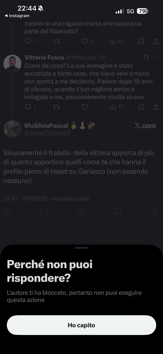 Vittocsuf's tweet photo. Prima criticano poi bloccano.
Non dare la possibilità di replica dopo aver mosso una critica denota una pochezza d’animo enorme.
Il circolino è quello!
#garlasco https://t.co/JmtzKjJUZV