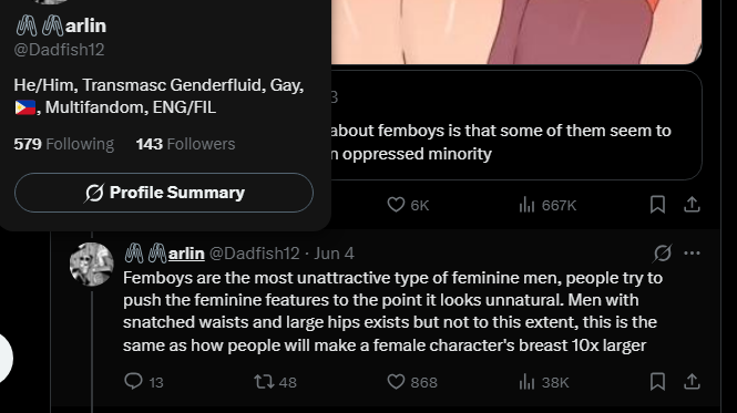 FemboyIdeas's tweet photo. As I've said countless times before

These people do not accept feminine men, they want to keep pushing us back, calling all our terms "icky" or "transphobic" until we ultimately drop the "boy" and stop being men

And it always comes from a woke progressive leftist https://t.co/BN65Uq4fbR