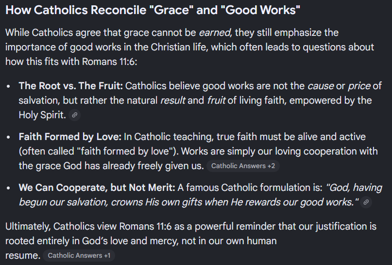 alfray7's tweet photo. @coffeeguy_77 @indytrog @MiddleGradeELA @theophilus_cmpr @TheBasedTrinity @Burgess7281975 11:6 states that salvation is purely a gift of God's grace, meaning it cannot be earned through human effort or works. The Church wholeheartedly agrees w/this verse, teaching that the initial grace of justification is an entirely unmerited, free gift from God that no one can earn https://t.co/jvSe1lelcZ