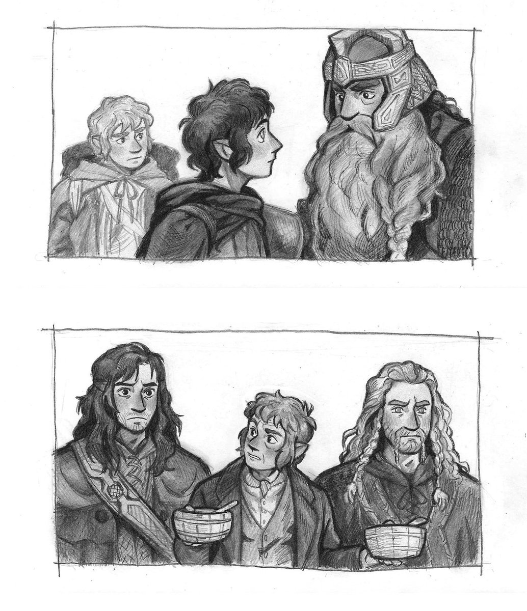 HowAmI27's tweet photo. hobbits and dwarves
(*^ω^)八(⌒▽⌒)八(-‿- )ヽ
#hobbit #lotr https://t.co/ykK2HrmMgF