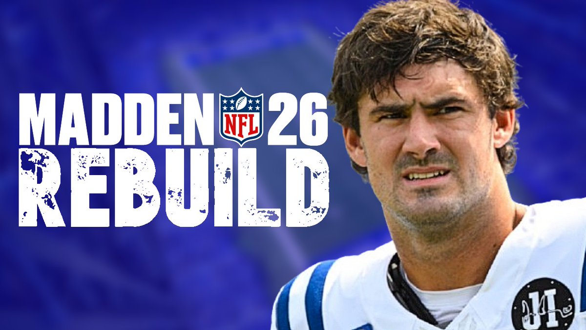 BSatterwhite18's tweet photo. Rebuilding the Indianapolis Colts in Madden NFL 26, now up on the SGO Gridiron YouTube channel https://t.co/eFmZIBX71g